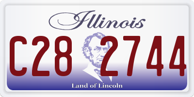 IL license plate C282744