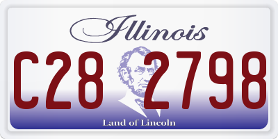 IL license plate C282798