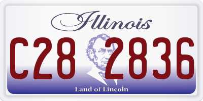 IL license plate C282836