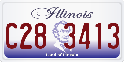 IL license plate C283413