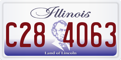 IL license plate C284063