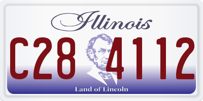 IL license plate C284112