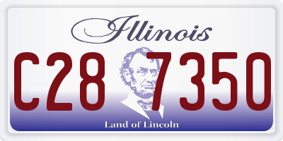 IL license plate C287350