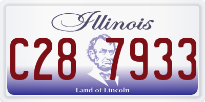 IL license plate C287933