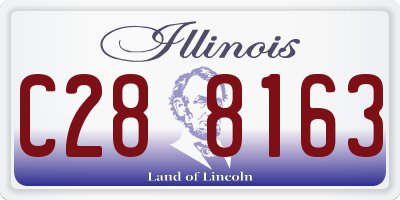 IL license plate C288163