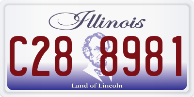 IL license plate C288981