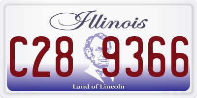IL license plate C289366