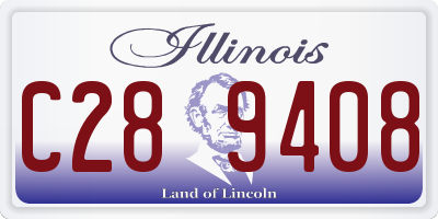IL license plate C289408
