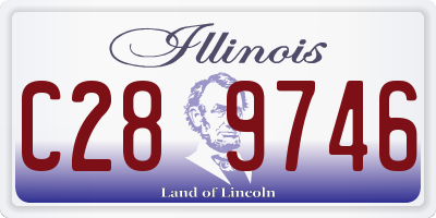 IL license plate C289746