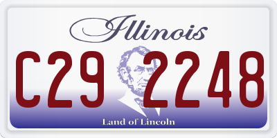 IL license plate C292248