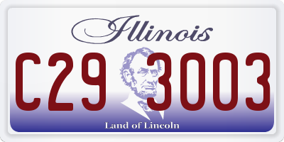 IL license plate C293003