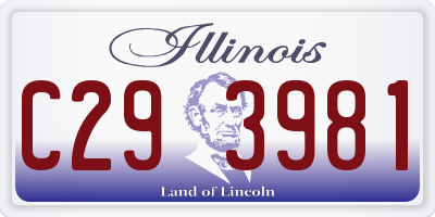 IL license plate C293981