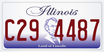 IL license plate C294487