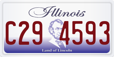 IL license plate C294593