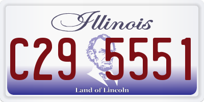 IL license plate C295551