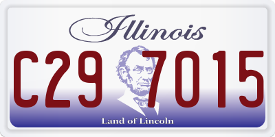 IL license plate C297015