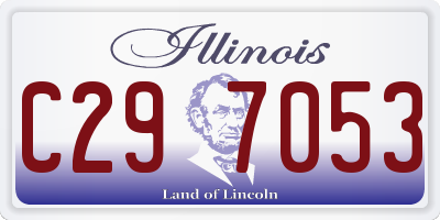 IL license plate C297053