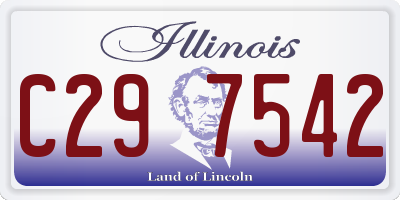 IL license plate C297542