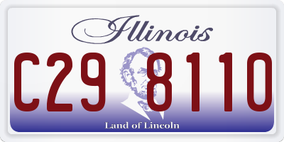 IL license plate C298110