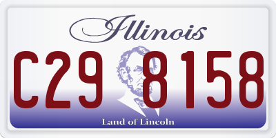 IL license plate C298158