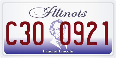 IL license plate C300921