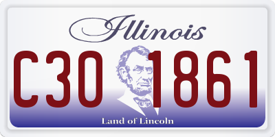 IL license plate C301861
