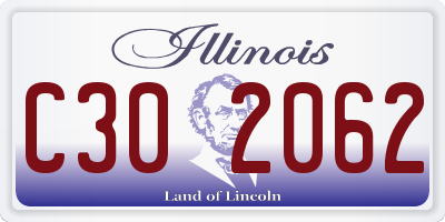 IL license plate C302062