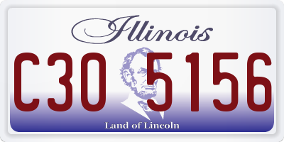 IL license plate C305156