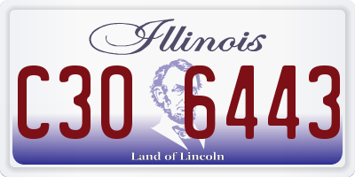 IL license plate C306443