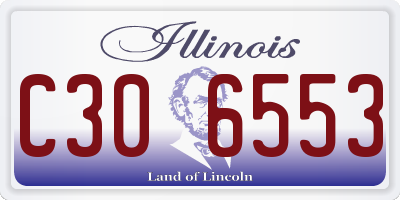 IL license plate C306553