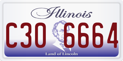 IL license plate C306664