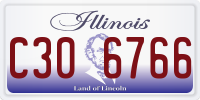 IL license plate C306766