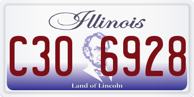 IL license plate C306928