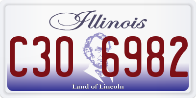 IL license plate C306982