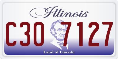 IL license plate C307127