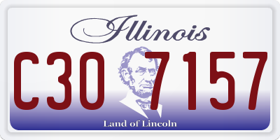 IL license plate C307157