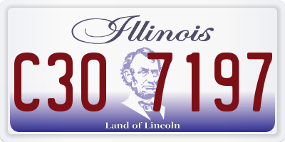 IL license plate C307197