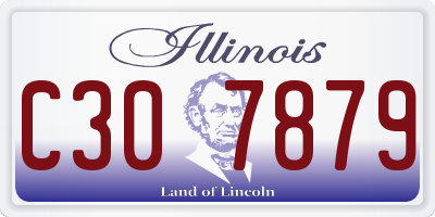 IL license plate C307879