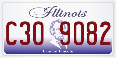 IL license plate C309082
