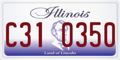 IL license plate C310350