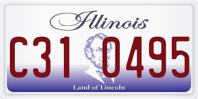 IL license plate C310495