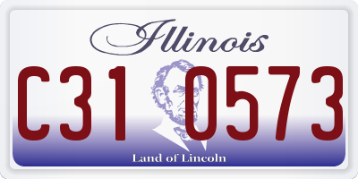 IL license plate C310573
