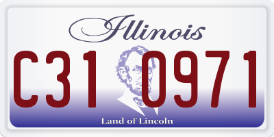 IL license plate C310971