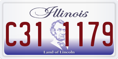 IL license plate C311179