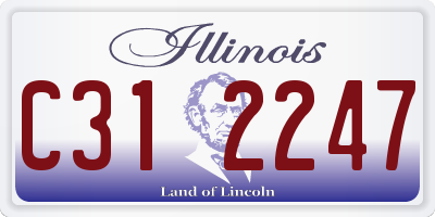 IL license plate C312247