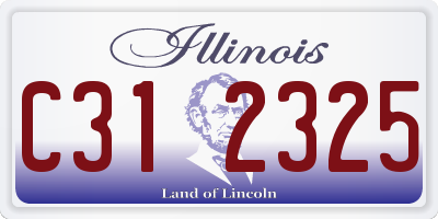 IL license plate C312325