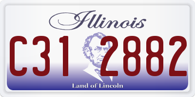 IL license plate C312882
