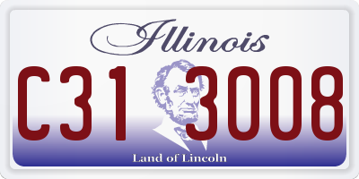 IL license plate C313008