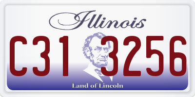 IL license plate C313256