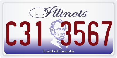 IL license plate C313567